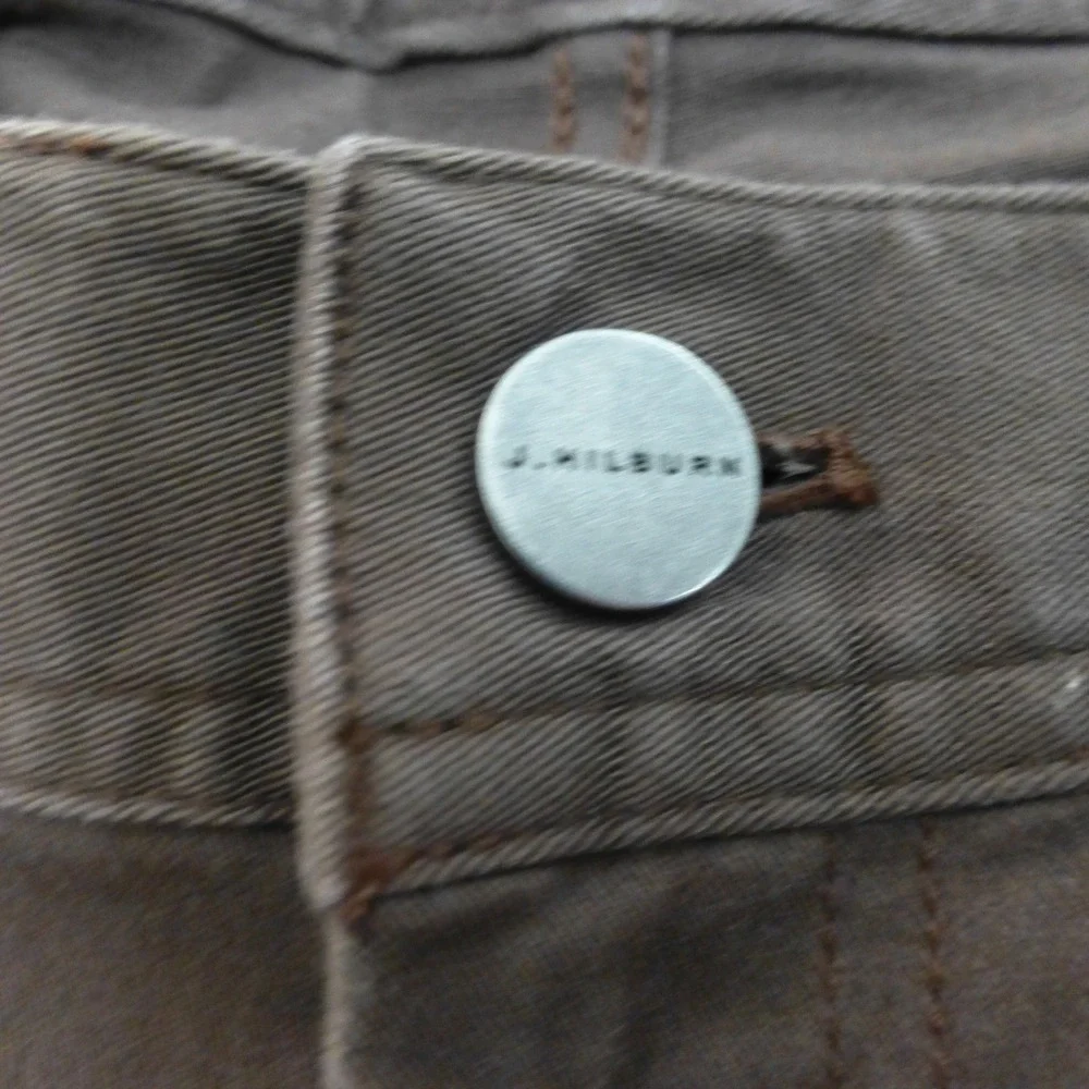 J Hilburn Pants Mens 36x32 Brown Straight Leg Chino Cotton Spandex Casual